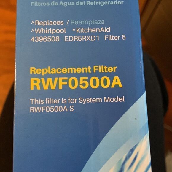 Ice pure refrigerator water filter (TWO). Replacement filter # RWF0500A - Picture 3 of 5